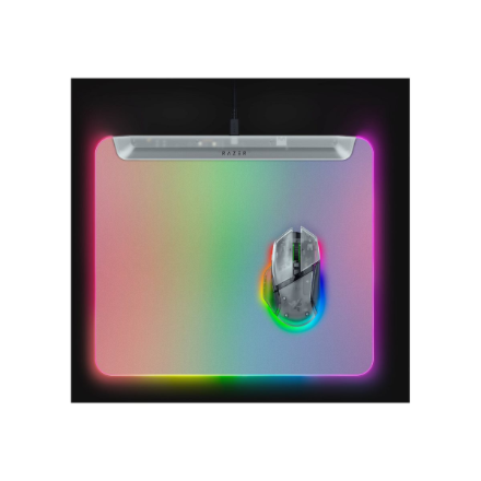 Razer RGB Gaming Mouse Mat | Firefly V2 Pro | Phantom White Edition