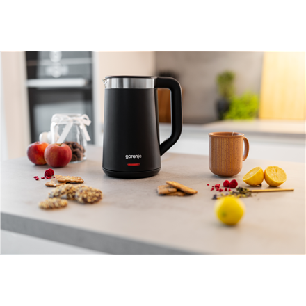 Gorenje Kettle | K17TRDW | Electric | 2200 W | 1.7 L | Plastic/Metal | 360° rotational base | Black
