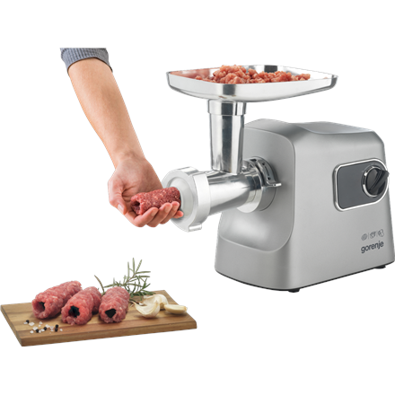 Gorenje Meat grinder | MG2500DS | Stainless Steel/White | 2500 W | Number of speeds 1 | Throughput (