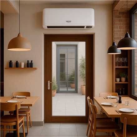 Camry Air Curtain Heater with LED Display | CR 7753 | Air curtain | 2000 W | White | IP22