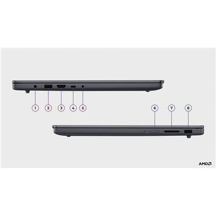 Lenovo IdeaPad Slim 3 16ARP10 | Luna Grey | 16 " | IPS | WUXGA | 1920 x 1200 pixels | Anti-glare | A