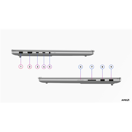 Lenovo IdeaPad Pro 5 16AKP10 | Luna Grey | 16 " | OLED | 2.8K | 2880 x 1800 pixels | AMD Ryzen AI 7 