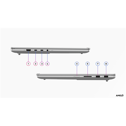 Lenovo IdeaPad Pro 5 16AKP10 | Luna Grey | 16 " | OLED | 2.8K | 2880 x 1800 pixels | AMD Ryzen AI 7 