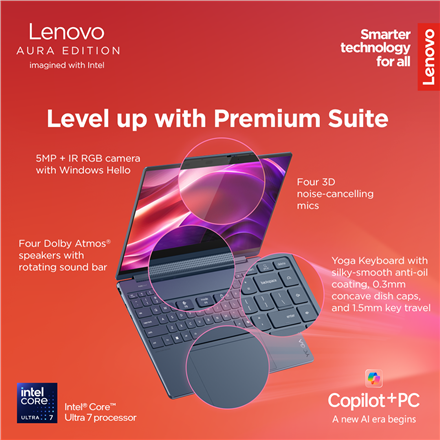 Lenovo Yoga 9 2-in-1 14ILL10 | Luna Grey | 14 " | OLED | Touchscreen | 2.8K WQXGA+ | 2880 x 1800 pix