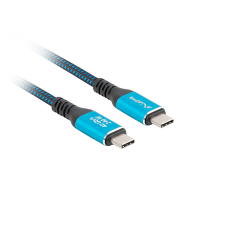 Lanberg USB-C M/M 4.0 CABLE 240W 8K 60HZ | CA-CMCM-44CU-0005-BK