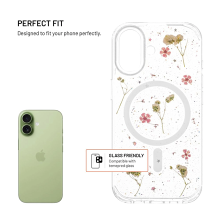 Fixed MagBloom | Back cover | Apple | iPhone 17 | TPU | Blush Plum