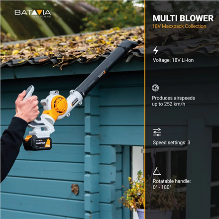 Batavia B.V. 18V Leaf Blower - Without Battery and Charger