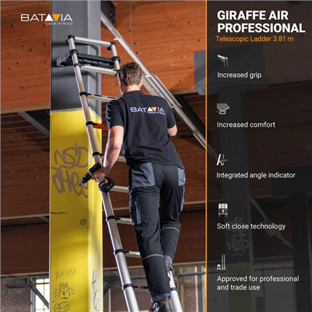 Batavia B.V. Giraffe PRO Telescopic Ladder 3.81 m