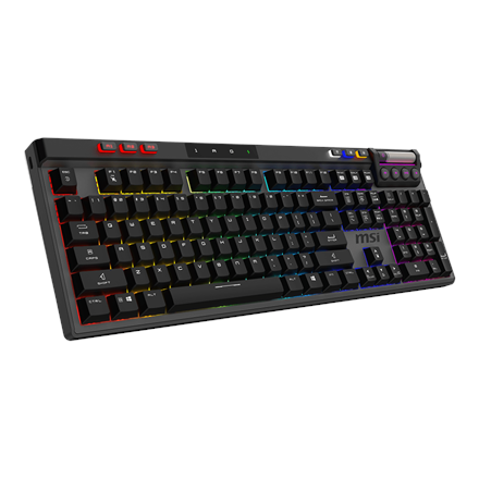 MSI STRIKE PRO WIRELESS | Gaming keyboard | Wireless | US | Black | 2.4 GHz Wireless