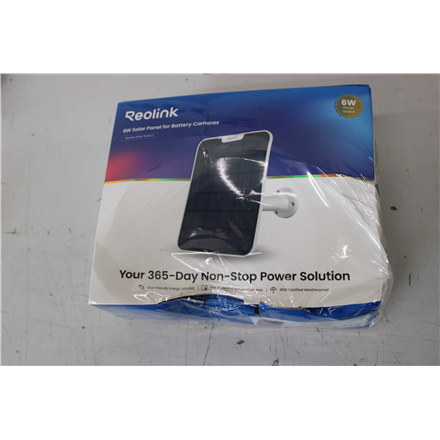 SALE OUT. Reolink Solar Panel | SP2-W | White | IP65 | DAMAGED PACKAGING