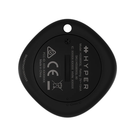 Hyper HyperShield Universal Find My Locator/Tracker | HS5800BKGL | Black