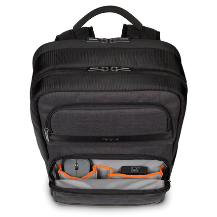 Targus CitySmart Advanced | Fits up to size 12.5-15.6 " | Laptop Backpack | Black/Grey | Shoulder st