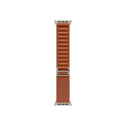 Apple | 49mm Terra Cotta Alpine Loop - Large - Natural Titanium Finish