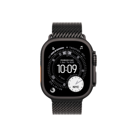 Apple | 49mm Black Titanium Milanese Loop - Large