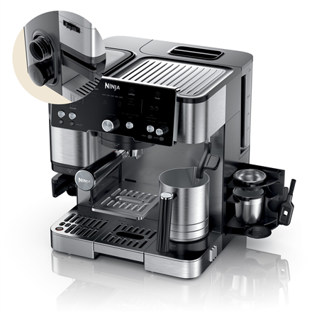 NINJA | Luxe Cafe Essential Espresso Machine | ES501EU | Pump pressure 9 bar | Built-in milk frother