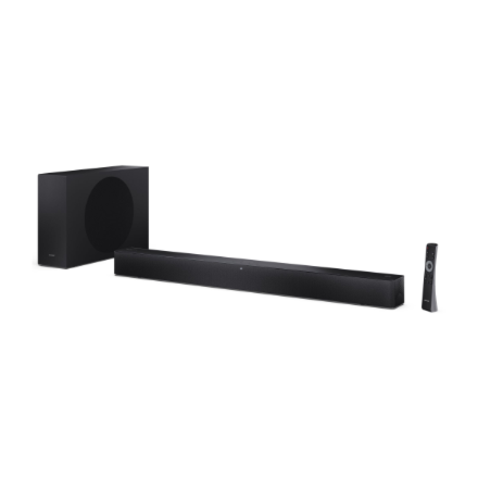Sharp 2.1 Dolby Atmos/DTS Virtual:X Soundbar with Slim Wireless Subwoofer | HT-SBW310 | 330 W | Blue