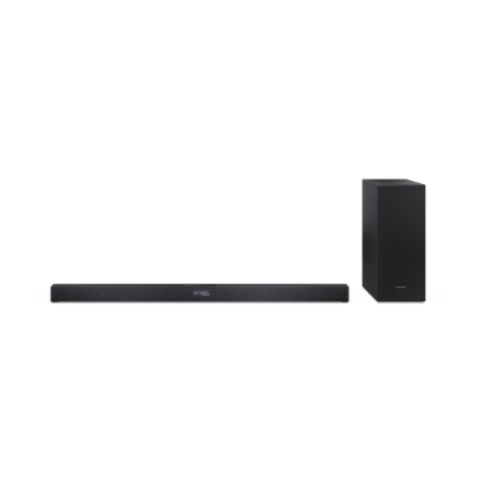 Sharp 2.1ch Ultra-slim Dolby Atmos/DTS Virtual: X Soundbar with Wireless Subwoofer | HT-SBW320 | 360