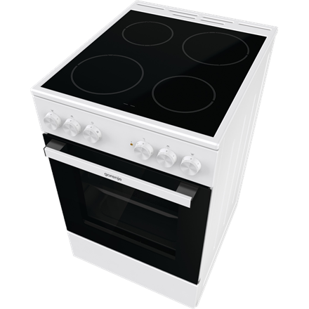 Gorenje Cooker | GEC5A21WG-B | Hob type Electric | Oven type Electric | White | Width 50 cm | Grilli