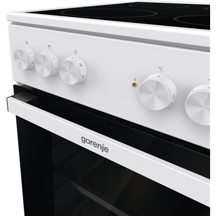 Gorenje Cooker | GEC5A21WG-B | Hob type Electric | Oven type Electric | White | Width 50 cm | Grilli