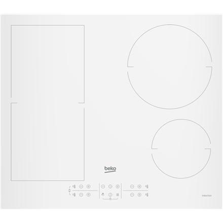 BEKO Hob | HII64200FMTW | Induction | Number of burners/cooking zones 4 | Touch control | Timer | Wh