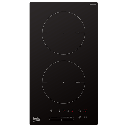 BEKO Hob | HDI32400TO | Induction | Number of burners/cooking zones 2 | Touch control | Timer | Blac