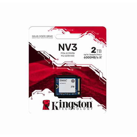 Kingston SSD | NV3 | 2000 GB | SSD form factor M.2 2230 | Solid-state drive interface PCIe 4.0 x4 NV