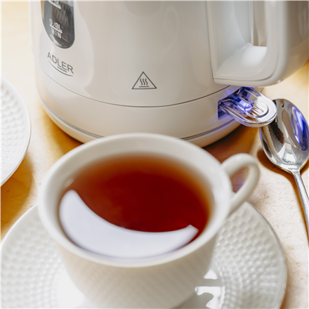 Adler Kettle | AD 1380w | Electric | 2200 W | 1 L | Polypropylene | 360° rotational base | White