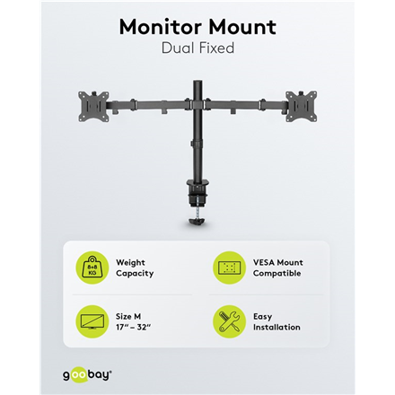Goobay Dual Monitor Mount Flex | Swivel
