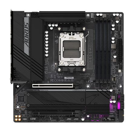 Gigabyte B650M AORUS ELITE (rev. 1.3) | Processor family AMD | Processor socket AM5 | DDR5 | Support