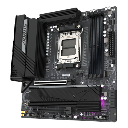 Gigabyte B650M AORUS ELITE (rev. 1.3) | Processor family AMD | Processor socket AM5 | DDR5 | Support