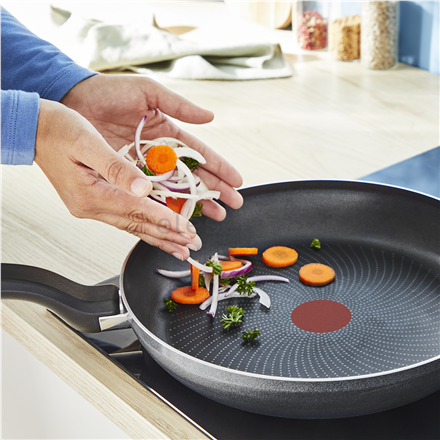 TEFAL Pan | H0560642 | Frying | Diameter 28 cm | Suitable for induction hob | Fixed handle | Black