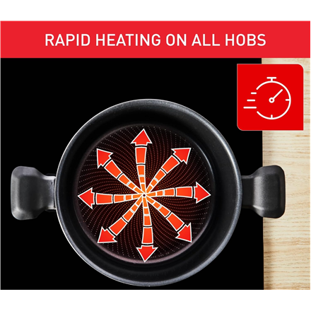 TEFAL Pot | H0567042 | 24 cm | Aluminum | Lid included