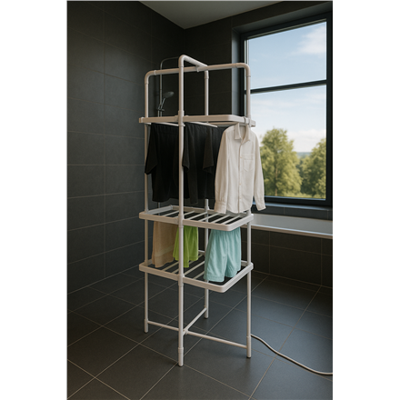 Adler | Foldable Electric Clothes Dryer | AD 7829 | 300 W | Silver/White