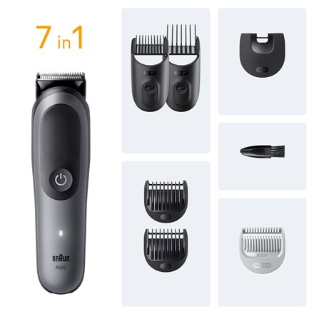 Braun 7-in-1 Grooming Kit | All-in-One Kit Series 5 AIO5520 | Cordless | Number of length steps 14 |