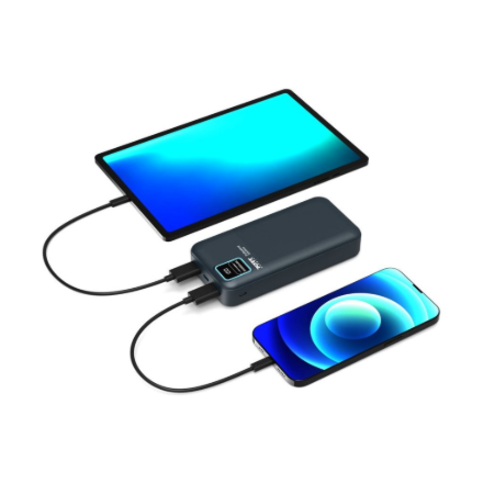 PORT CONNECT External USB-C battery | 20000 mAh | Blue