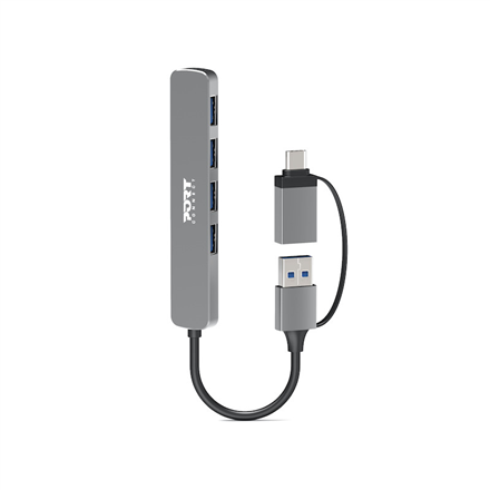 PORT CONNECT | Hub USB-C/USB-A vers 4 ports USB-A 3.0 5Gbps