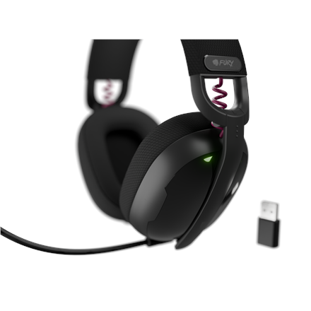 Genesis Gaming Headset | Fury Fukiya F6 | Bluetooth | Over-Ear | Microphone | Wireless | Black