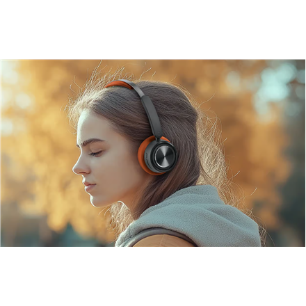 Muse Stereo Headphones | M-271 BO | Bluetooth | Red/Black