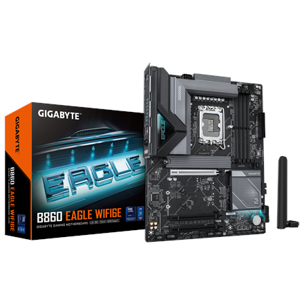 Gigabyte B860 EAGLE WIFI6E | Processor family Intel | Processor socket LGA1851 | DDR5 | Supported ha