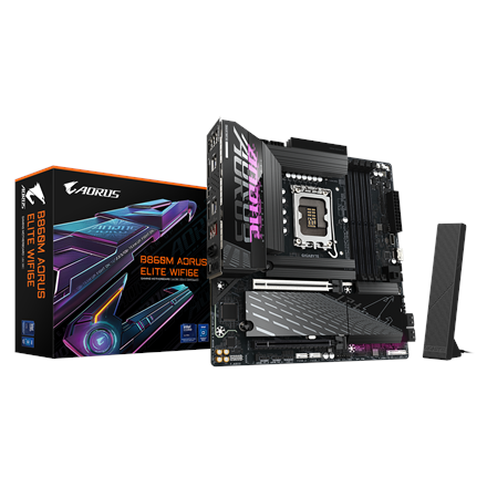 Gigabyte B860M AORUS ELITE WIFI6E | Processor family Intel | Processor socket LGA1851 | DDR5 | Suppo