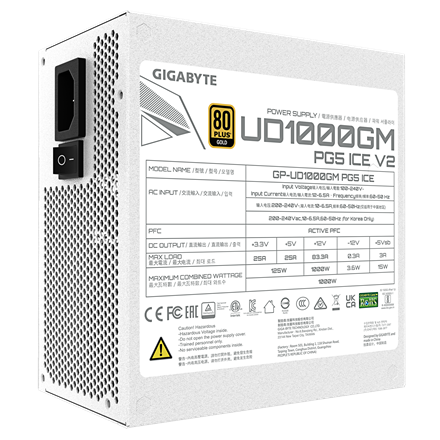 Gigabyte Power Supply | UD1000GM PG5 V2 ICE | 1000 W