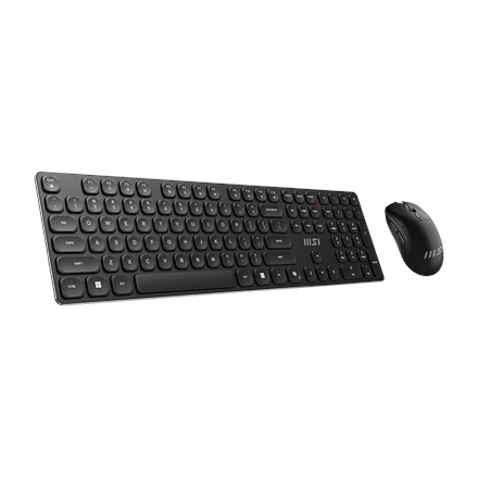 MSI FORGE K210 WIRELESS COMBO | Keyboard and Mouse Set | Wireless | Mouse included | US | Black | Sc