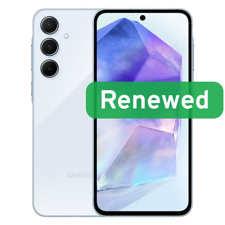 Samsung Renewed Grade A | Samsung Galaxy A55 5G | Awesome Iceblue | 6.6 " | Super AMOLED | 128 GB | 