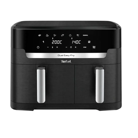 TEFAL | Air Fryer | EY942HE0 Easy Fry Dual XXL | Power 2700 W | Capacity 11 L | Black