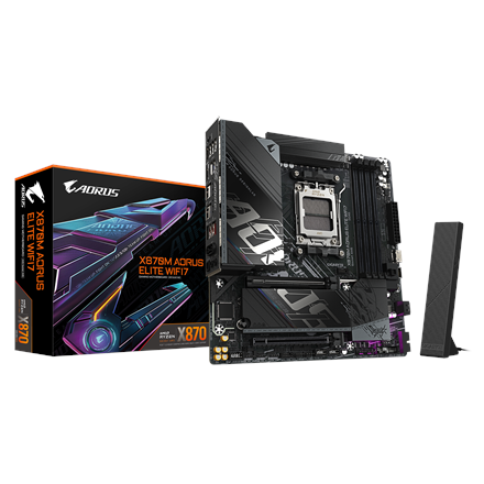 Gigabyte X870M AORUS ELITE WIFI7 | Processor family AMD | Processor socket AM5 | DDR5 | Supported ha