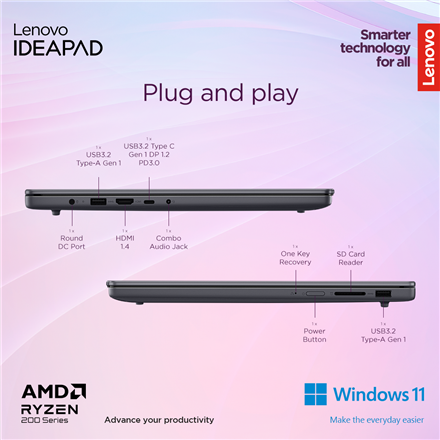 Lenovo IdeaPad Slim 3 15AMN8 | Arctic Grey | 15.6 " | TN | FHD | 1920 x 1080 pixels | Anti-glare | A