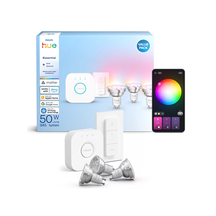 Philips Hue E WCA 345 GU10 3kit SW EU | GU10 | 4.7 W | 16 million colors