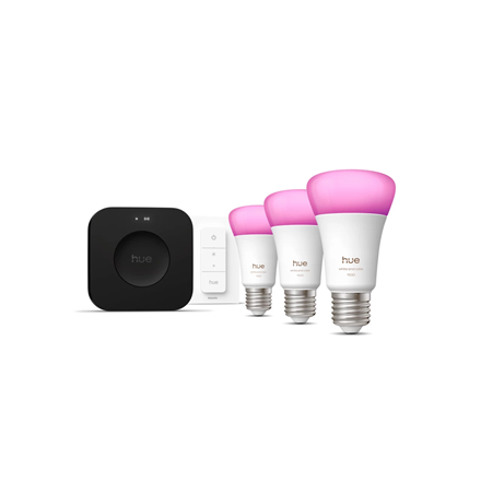 Philips Hue Starter set: 3 smart E27 bulbs