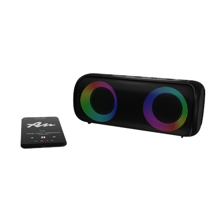 Audictus Speakers | Aurora Pro Tws RGB | 20 W | Waterproof | Bluetooth | Black | Wireless connection