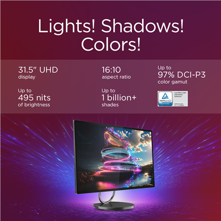 Lenovo Yoga AIO 32ILL10 31.5 UHD ULT7-258V/32GB/1TB/NVIDIA GF RTX 4050 6GB/WIN11 Pro/Nordic kbd/2Y W